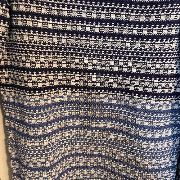 BDG Urban Outfitters Womens Blue Chunky Knit Ribbed Colorblock Sweater Medium - Picture 3 of 5